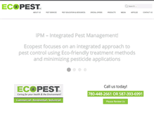 Tablet Screenshot of ecopest.ca
